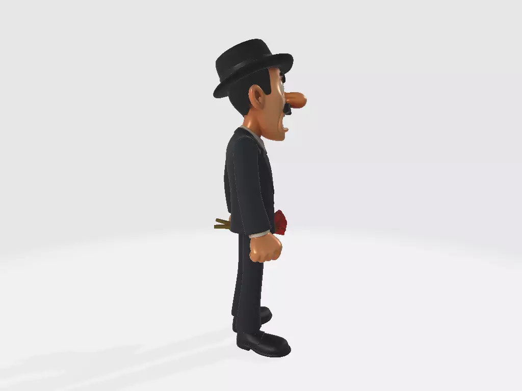 El Chavo del Ocho Cartoon Professor Girafales Model 02 3D print model_3