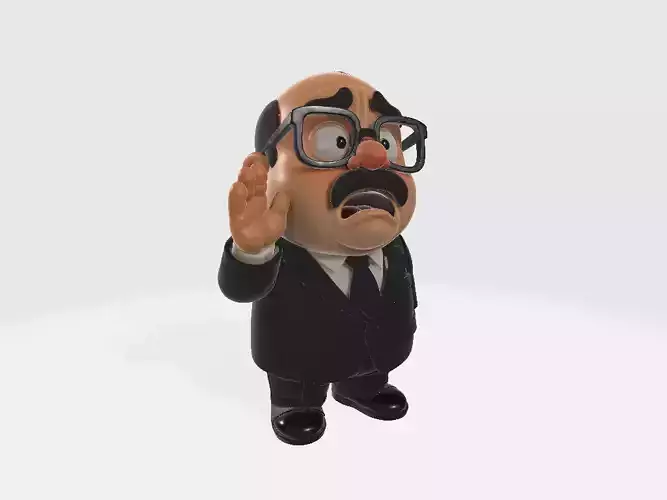 El Chavo del Ocho Cartoon Senor Barriga Model 01