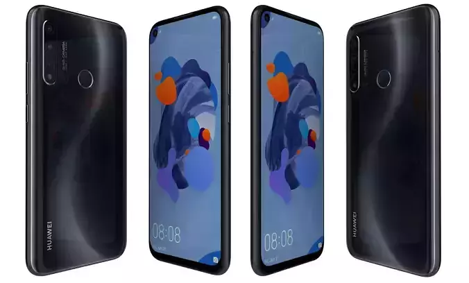 Huawei Nova 5i Black High Poly