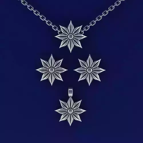 Snow Star Jewelry Set Christmas Collection 