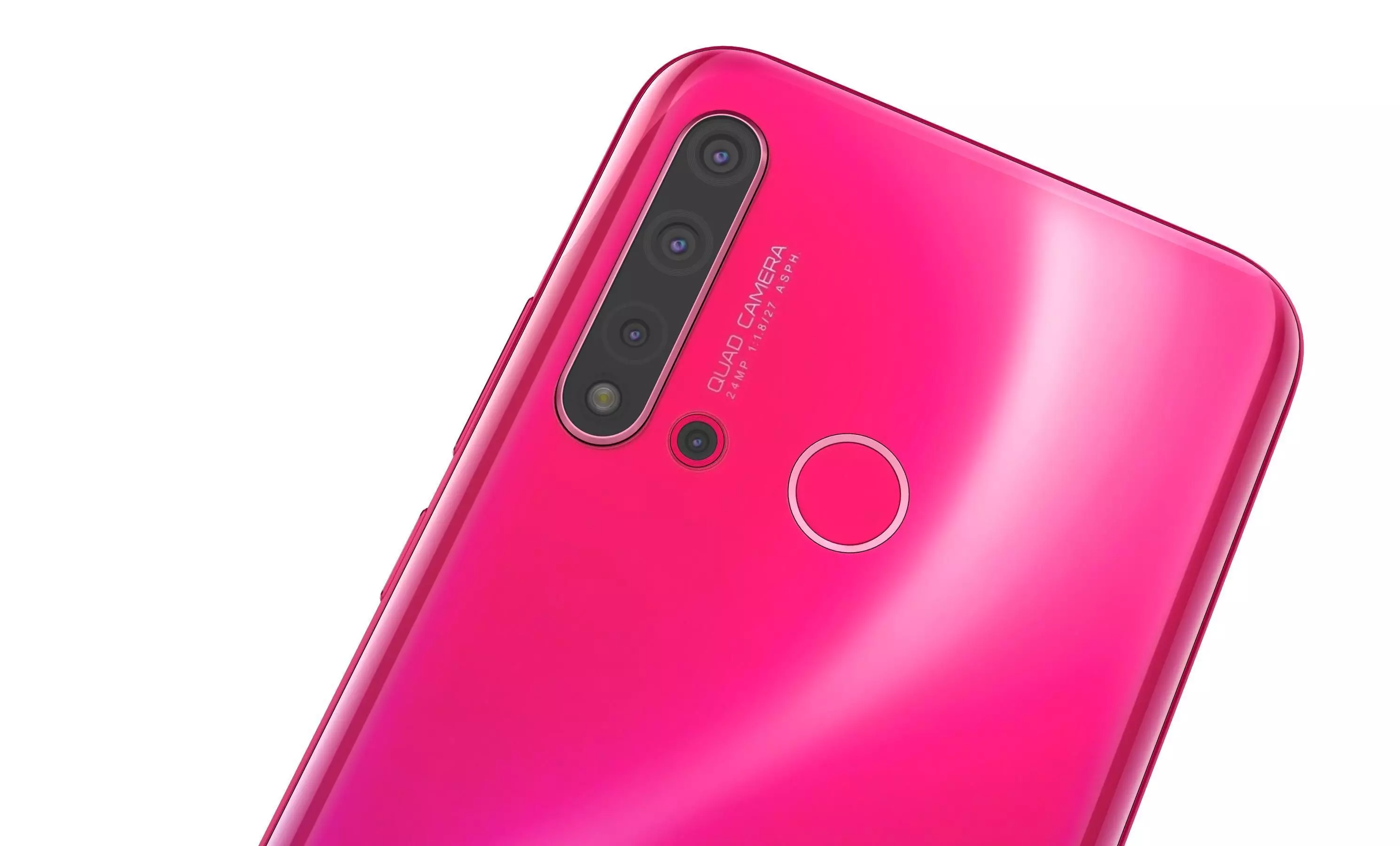 Huawei Nova 5i Red High Poly 3D model_9