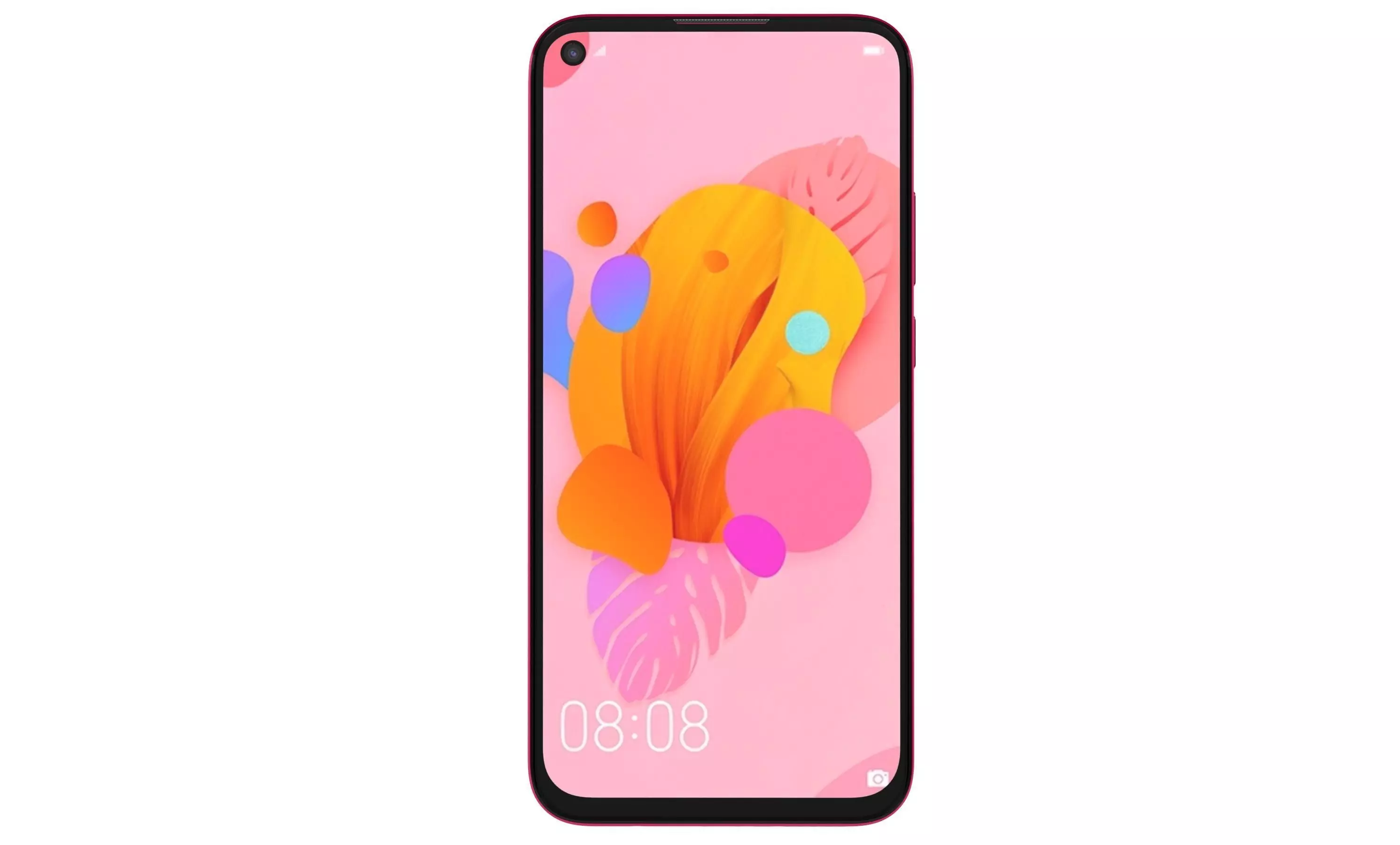 Huawei Nova 5i Red High Poly 3D model_30