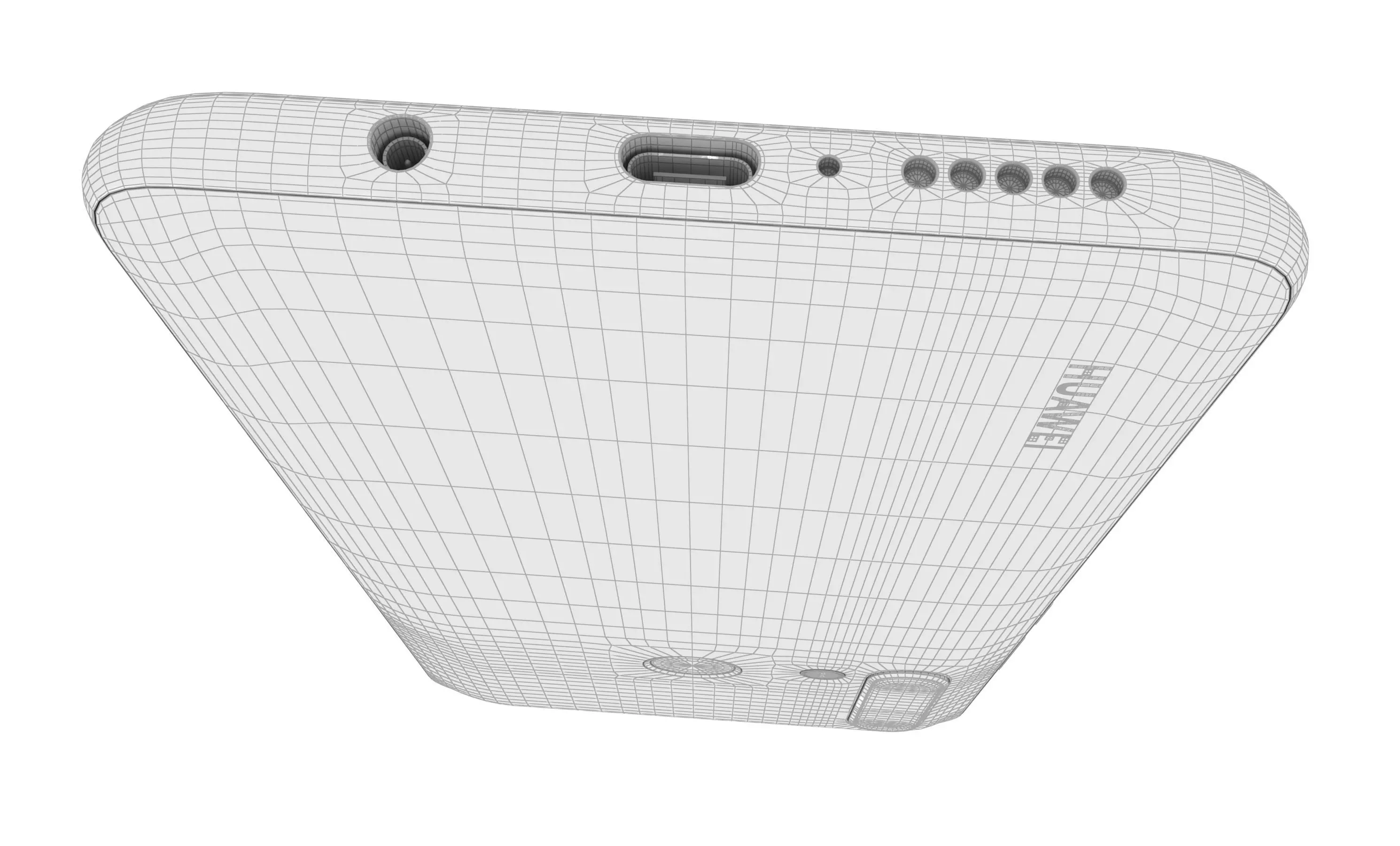 Huawei Nova 5i Red High Poly 3D model_15