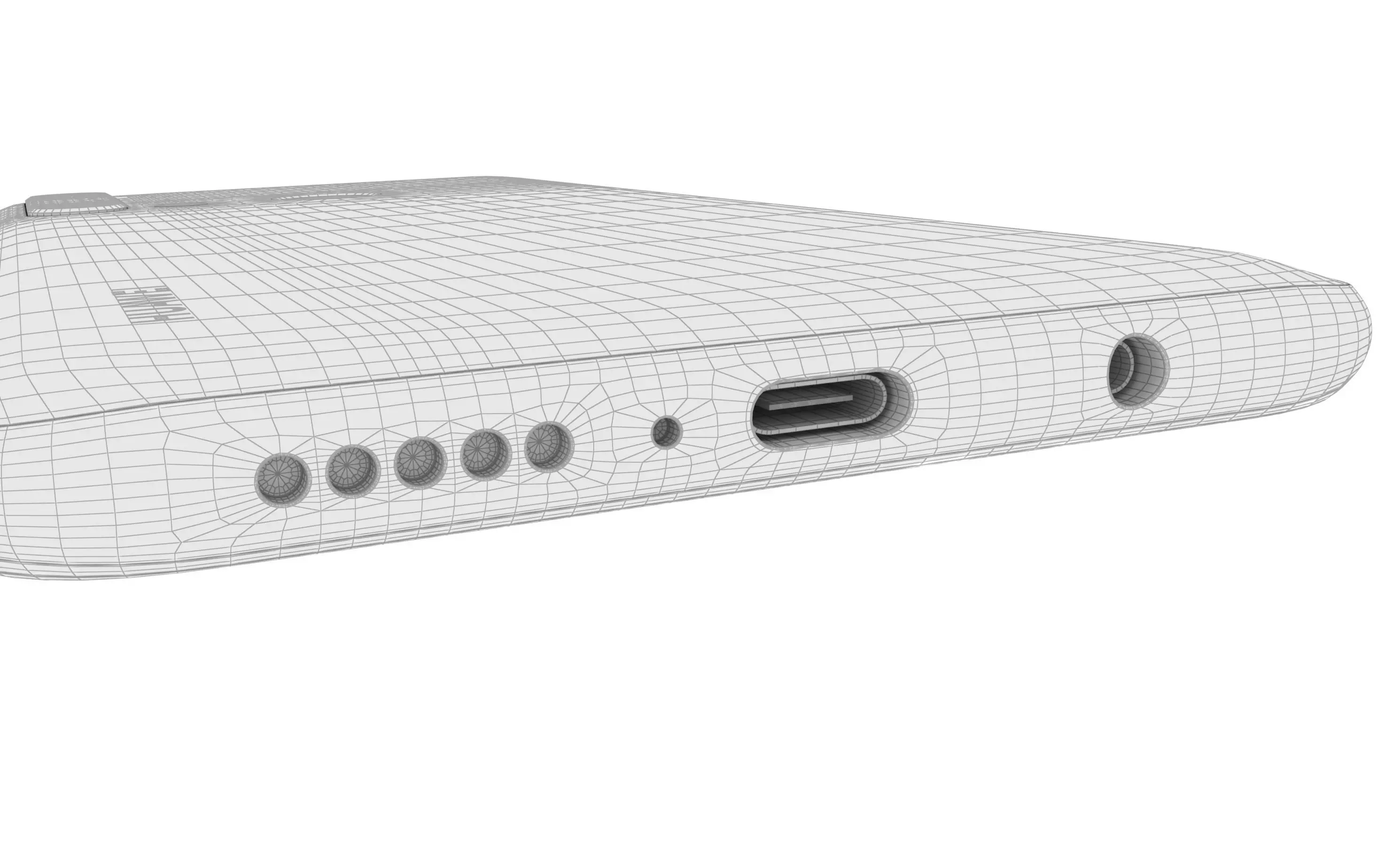 Huawei Nova 5i Red High Poly 3D model_23