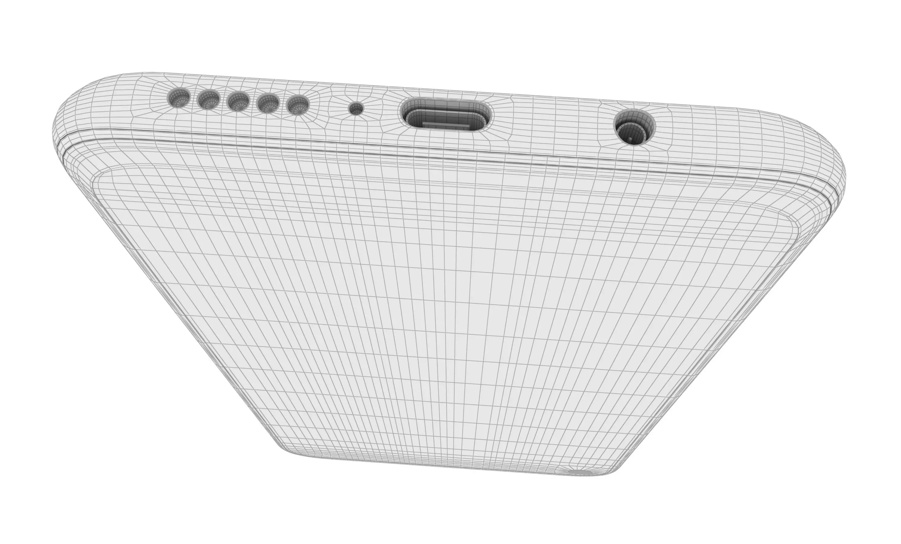 Huawei Nova 5i Red High Poly 3D model_16