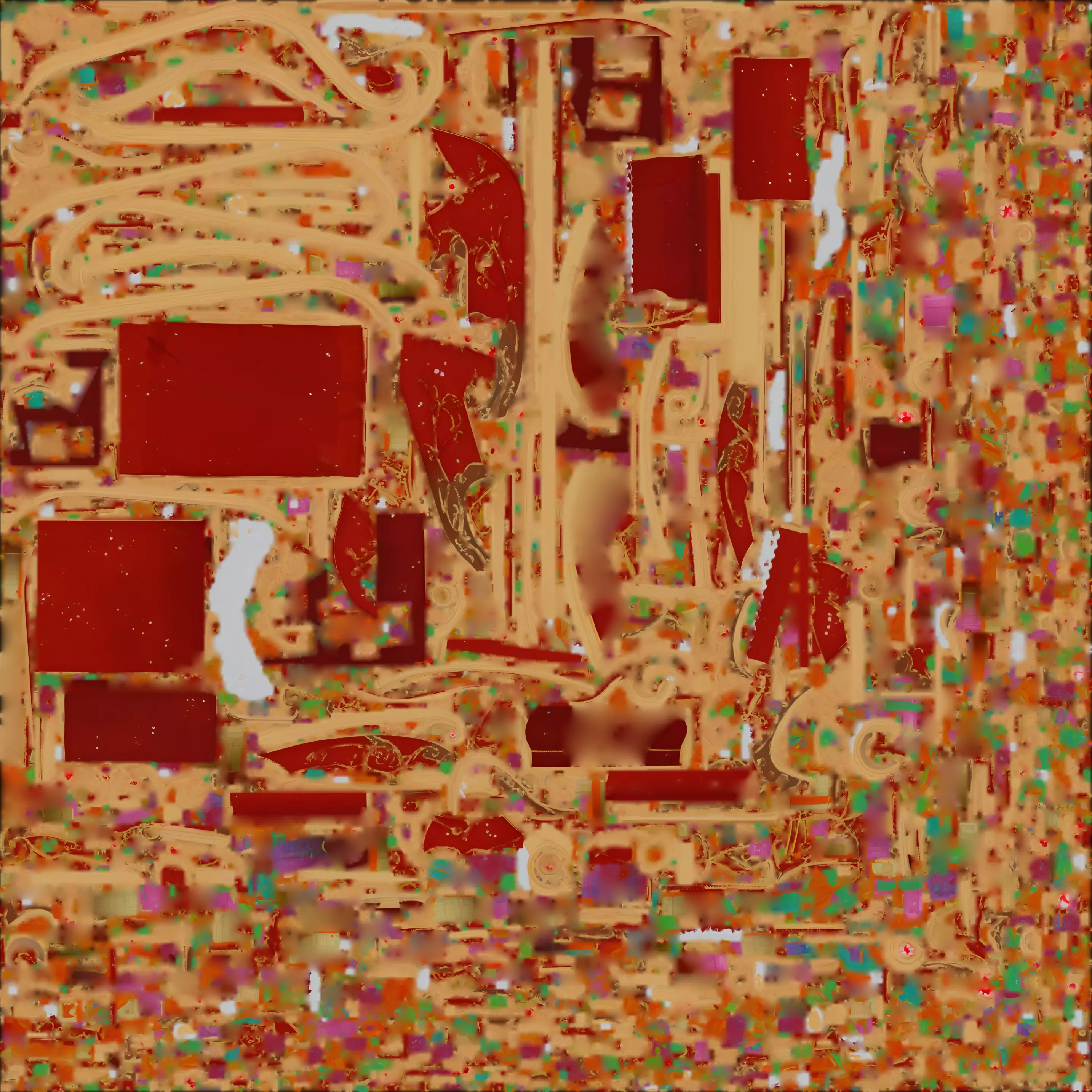 Santa Sleigh Full of Presents 3D Model Christmas Centerpiece Low-poly 3D model_1