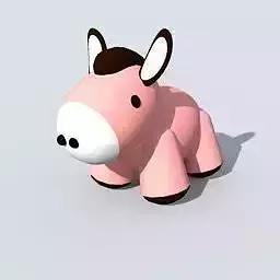 donkey toy Free 3D model