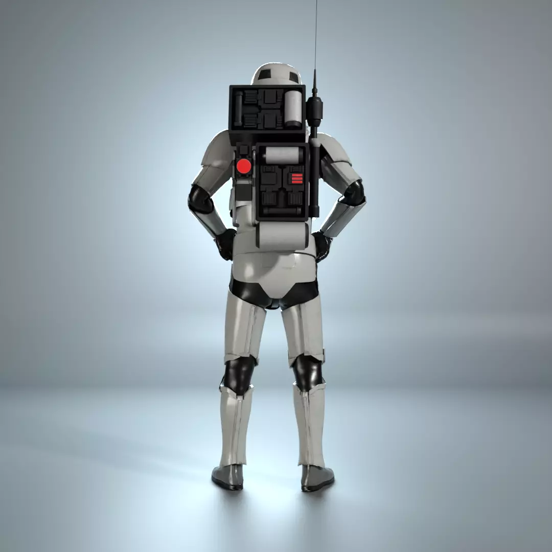 Stormtrooper Imperial assets Low-poly 3D model_11