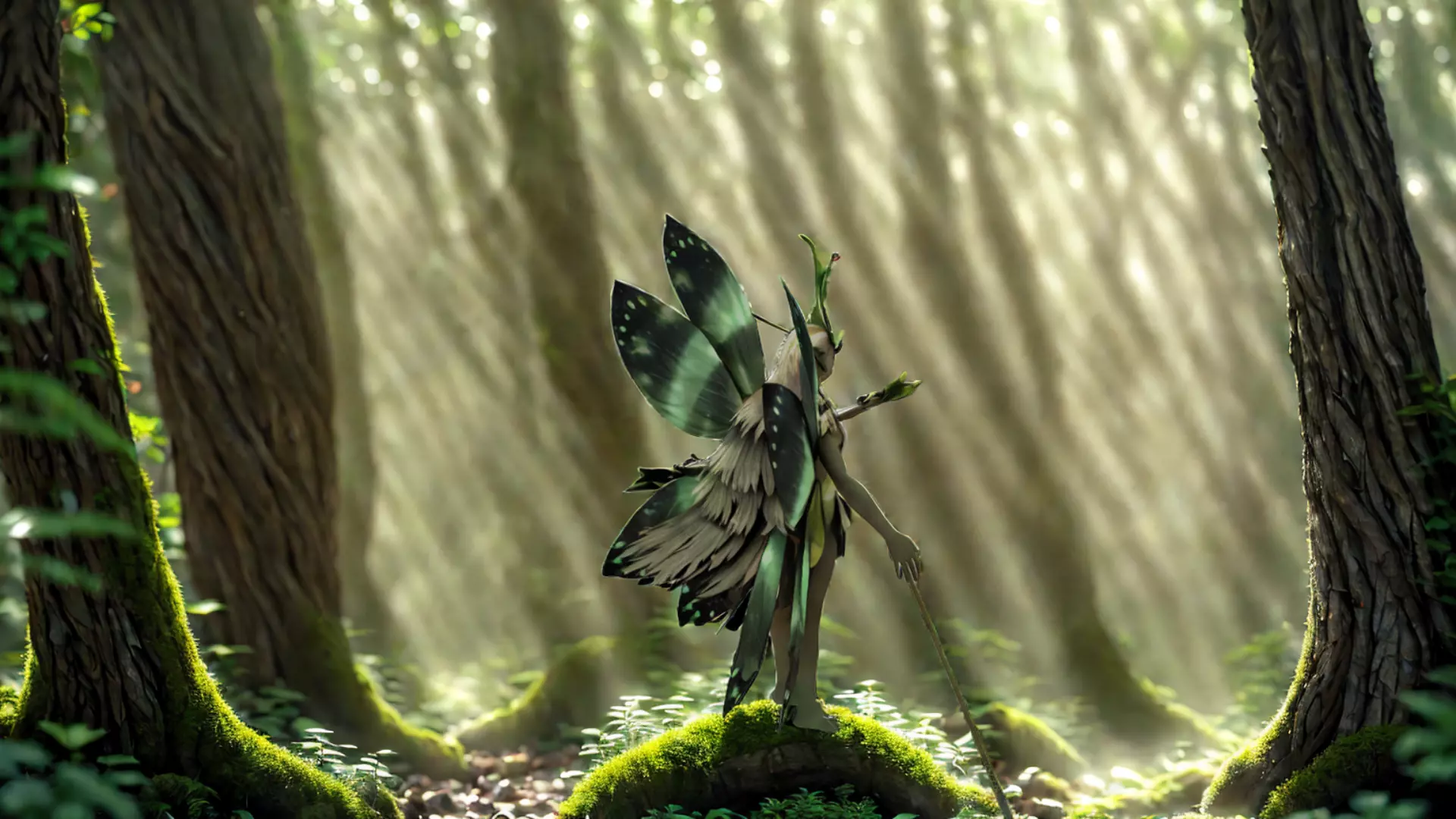 Forest Guardian Fairy Fantasy  Character 3D Model Low-poly 3D model_3