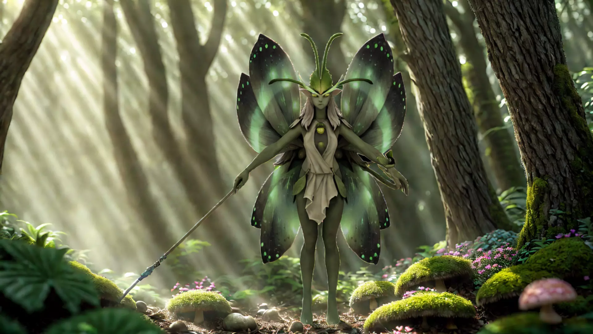 Forest Guardian Fairy Fantasy  Character 3D Model Low-poly 3D model_4