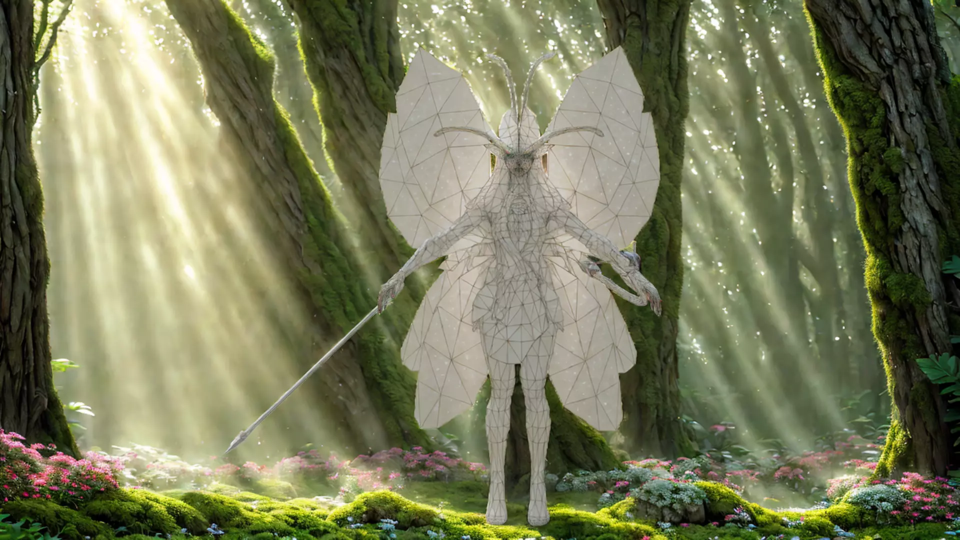 Forest Guardian Fairy Fantasy  Character 3D Model Low-poly 3D model_5