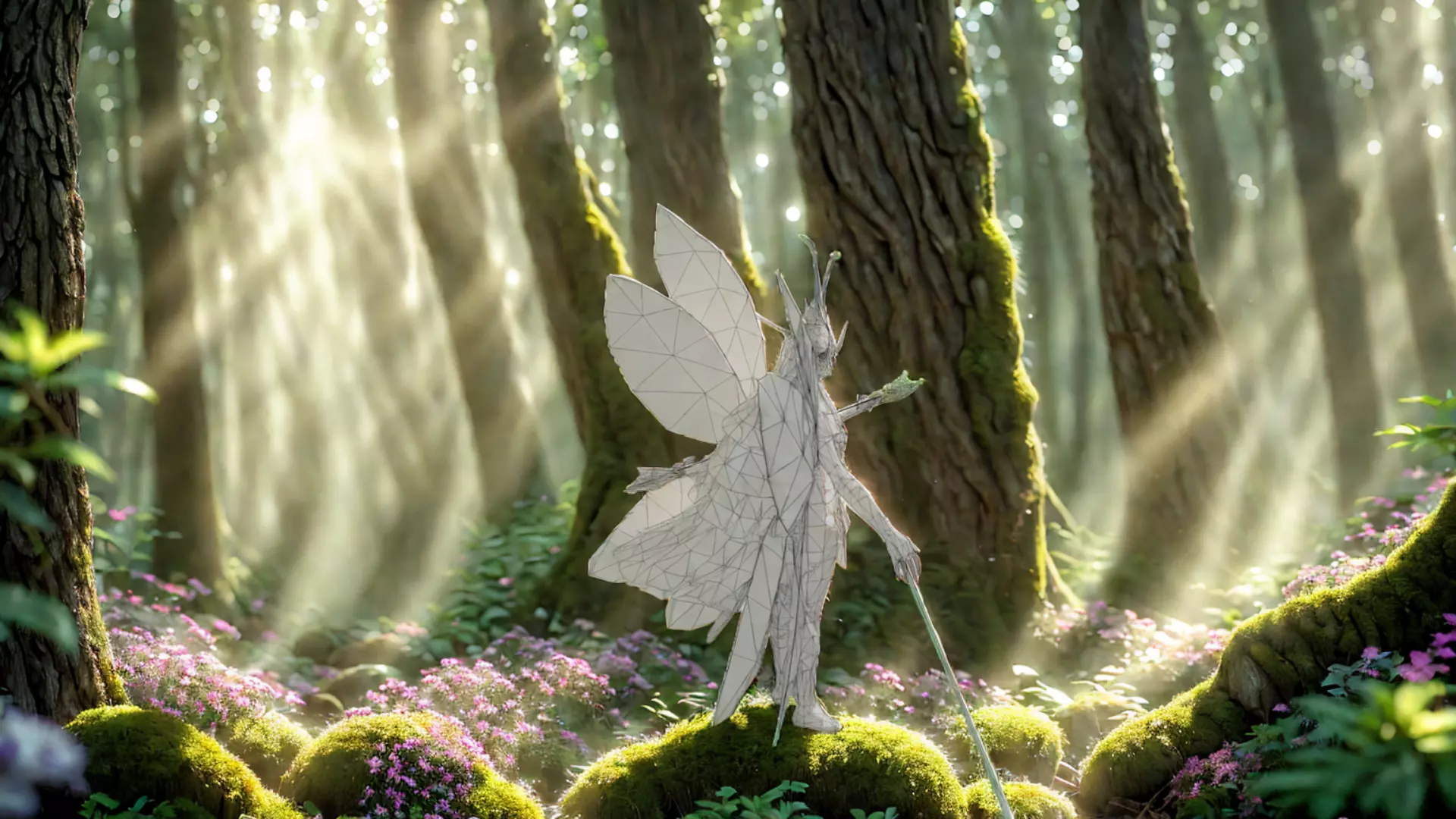 Forest Guardian Fairy Fantasy  Character 3D Model Low-poly 3D model_6