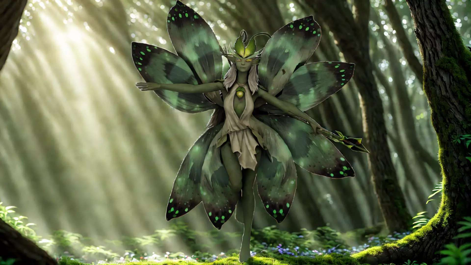 Forest Guardian Fairy Fantasy  Character 3D Model Low-poly 3D model_1