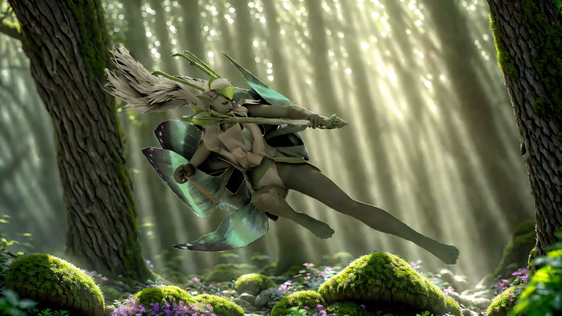 Forest Guardian Fairy Fantasy  Character 3D Model Low-poly 3D model_0