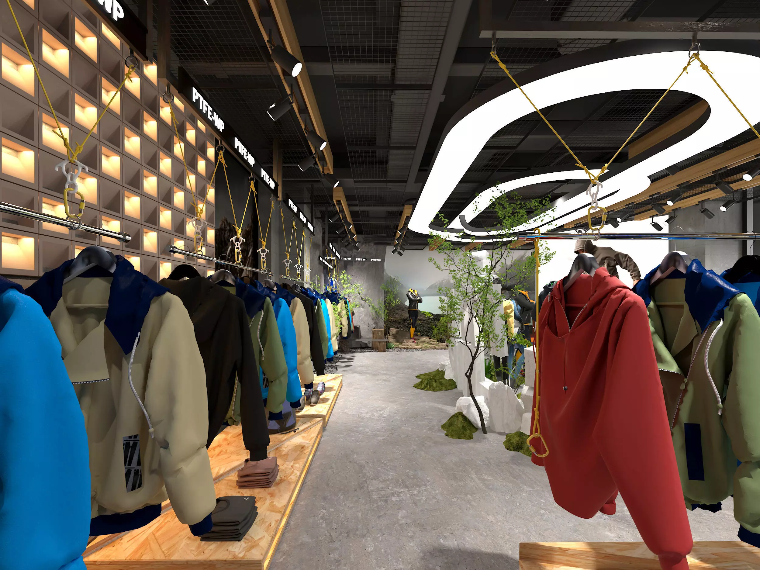 outdoor clothing store 3D model 3D model_2