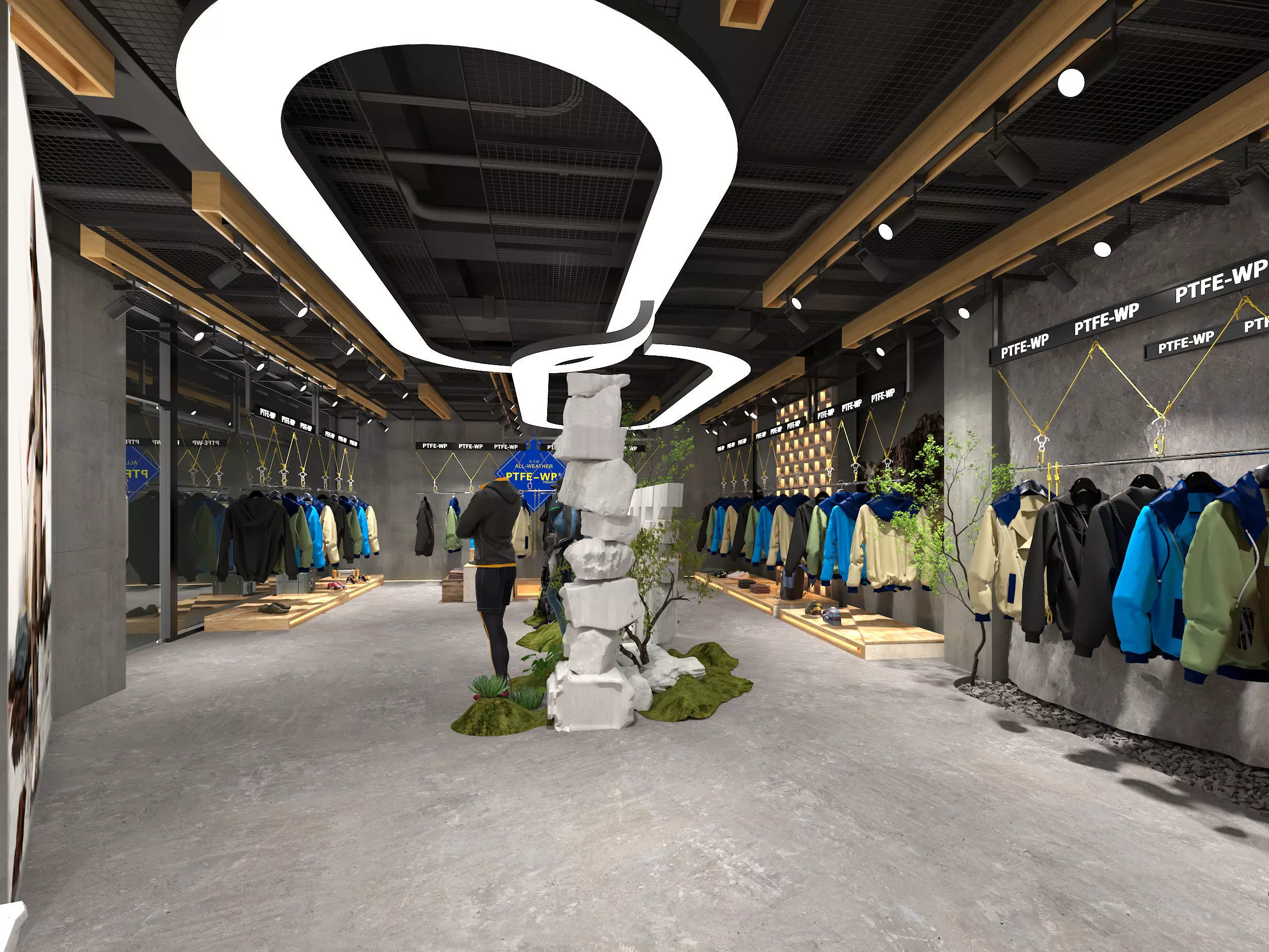 outdoor clothing store 3D model 3D model_3