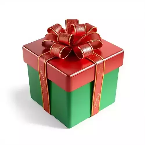 Christmas Gift Box 3D Model Festive Holiday Present Low-poly 3D model Christmas Gift Box 3D Model Festive Holiday Present Low-poly 3D model