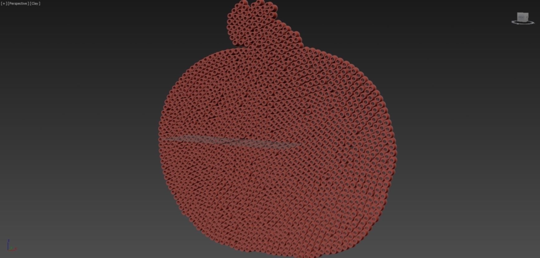 Perler Bead Halloween Pumpkin 3D model_5