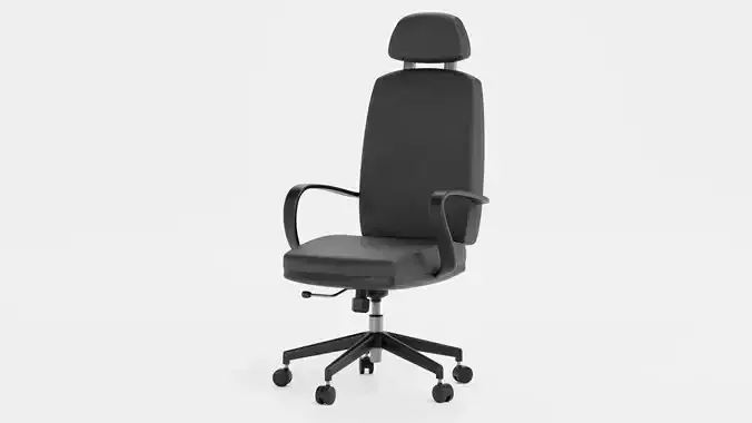 Office Chair V1 - Realistic Workplace Swivel Seating Furniture