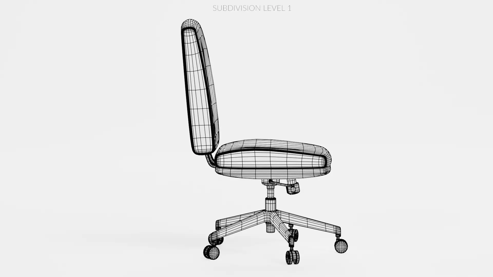 -Office Chair V3- Low-poly 3D model_10