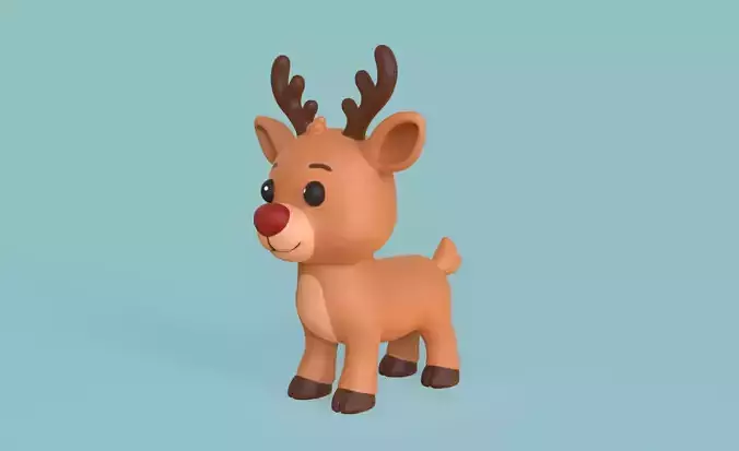 Cartoon Reindeer 