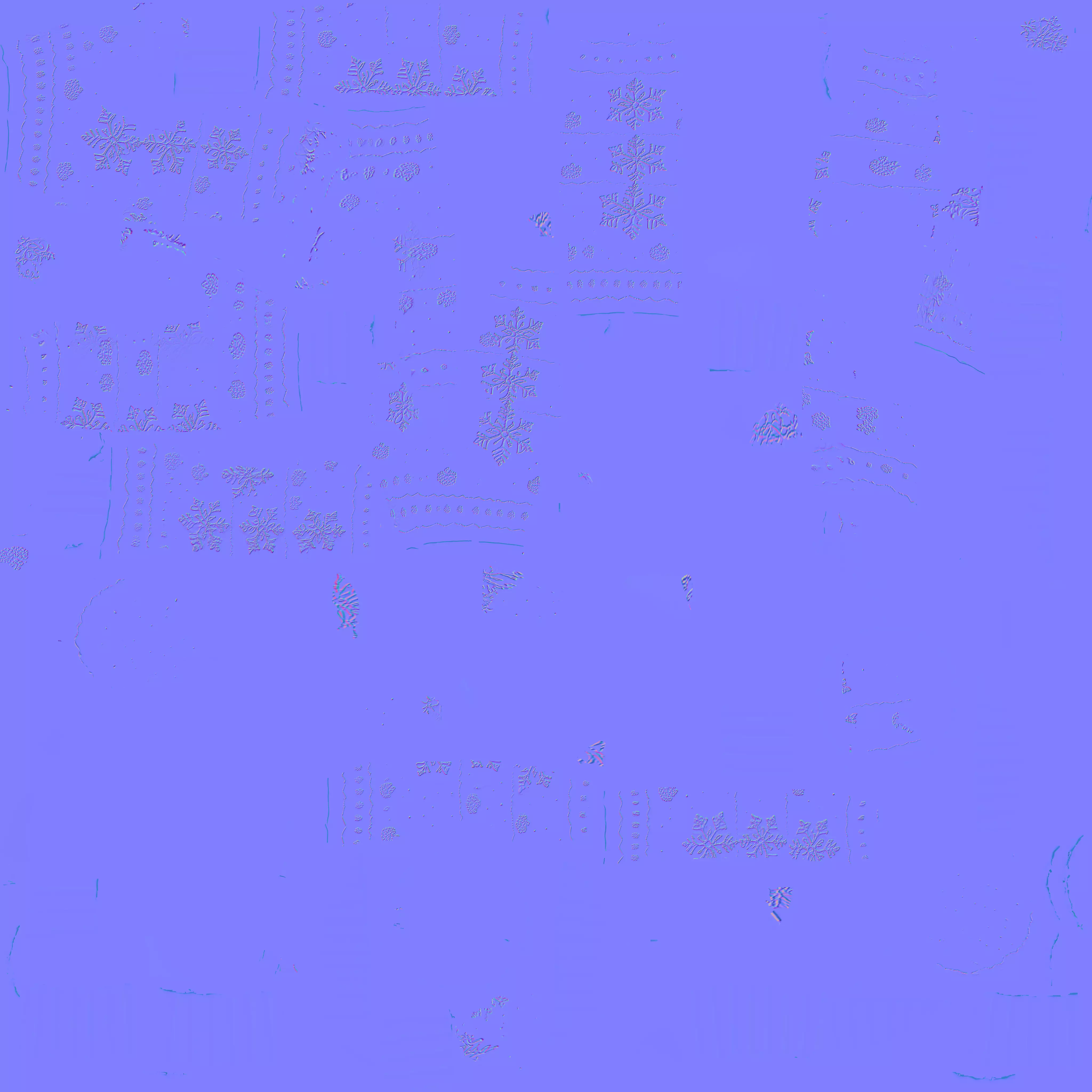 Christmas Snowflake Mittens 3D Model Cozy Winter Wear Low-poly 3D model_3