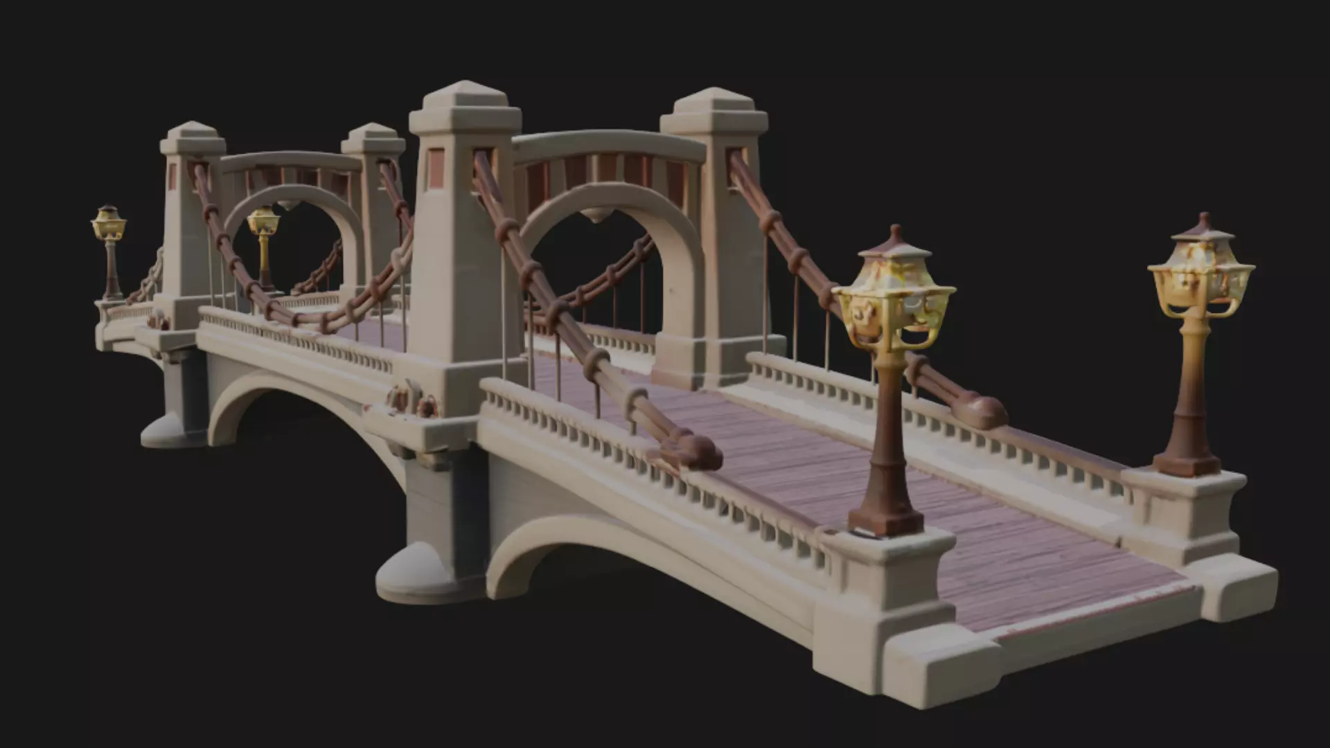 Highway Road Bridge 3d Model 3D model_1