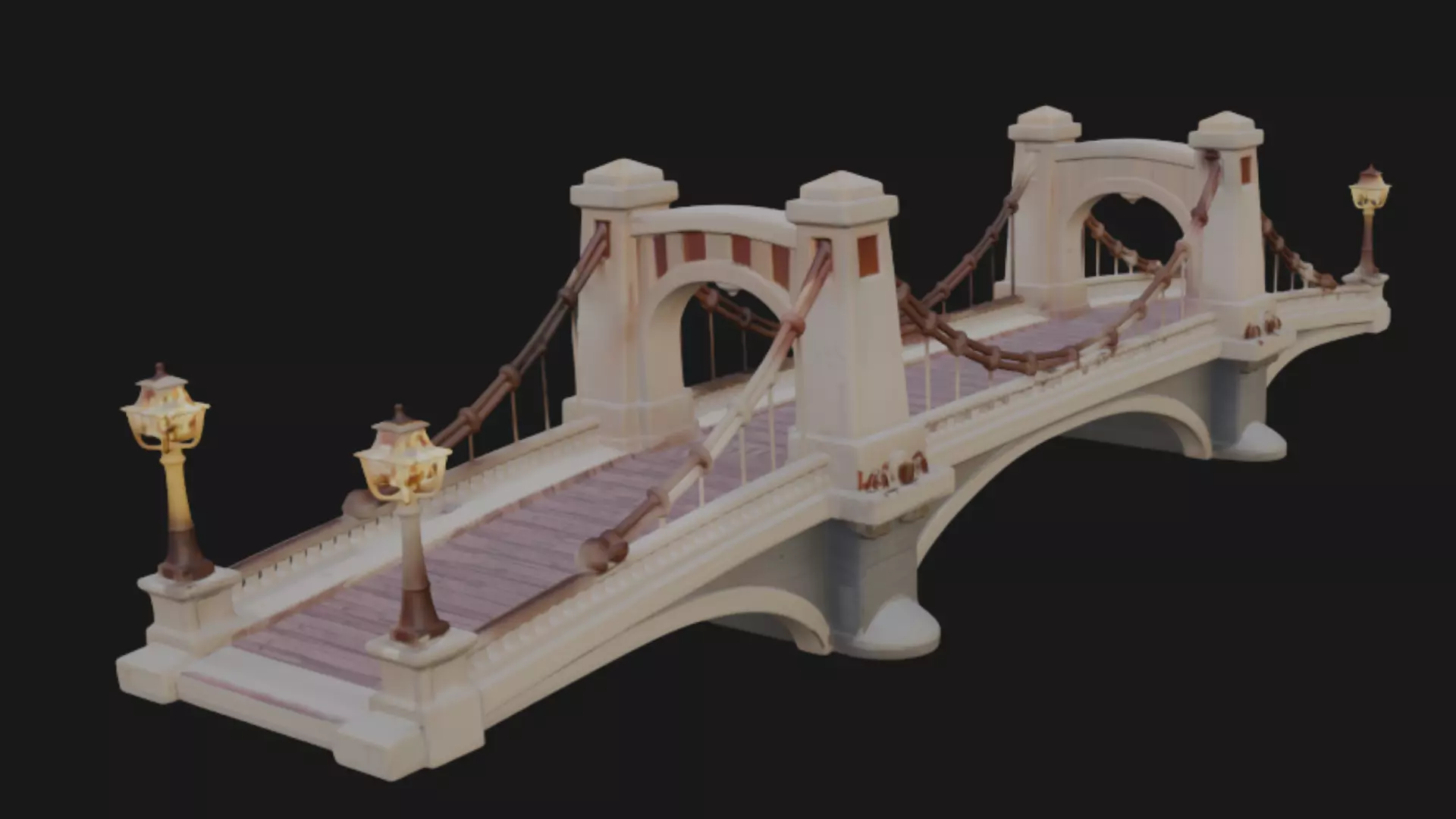 Highway Road Bridge 3d Model 3D model_2