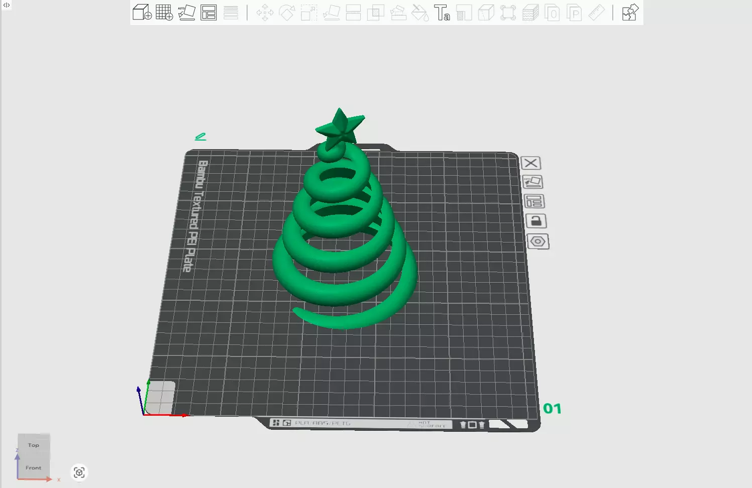 Spiral Christmas Tree 3D 3D print model_1