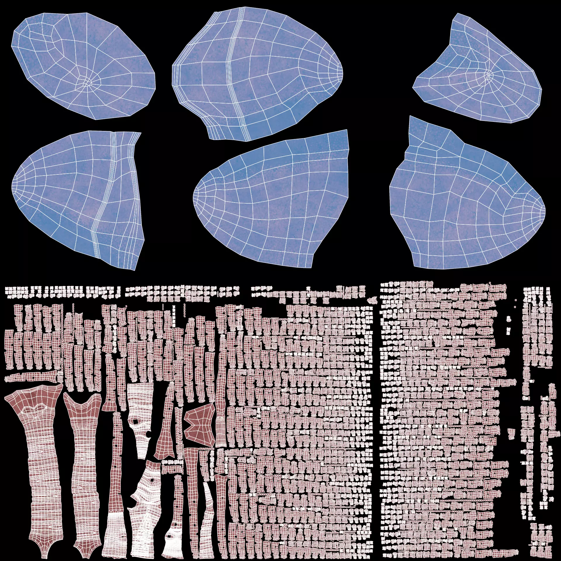 Respiratory System - Transparent Human Lungs with Bronchial Tree 3D model_8