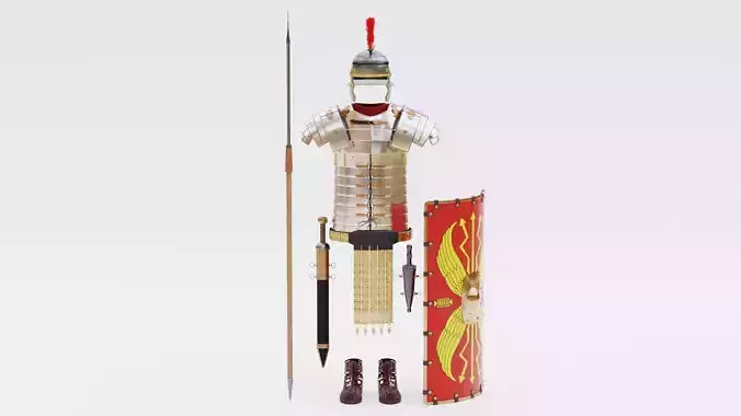 Roman Armor Set - Detailed Legionary Equipment