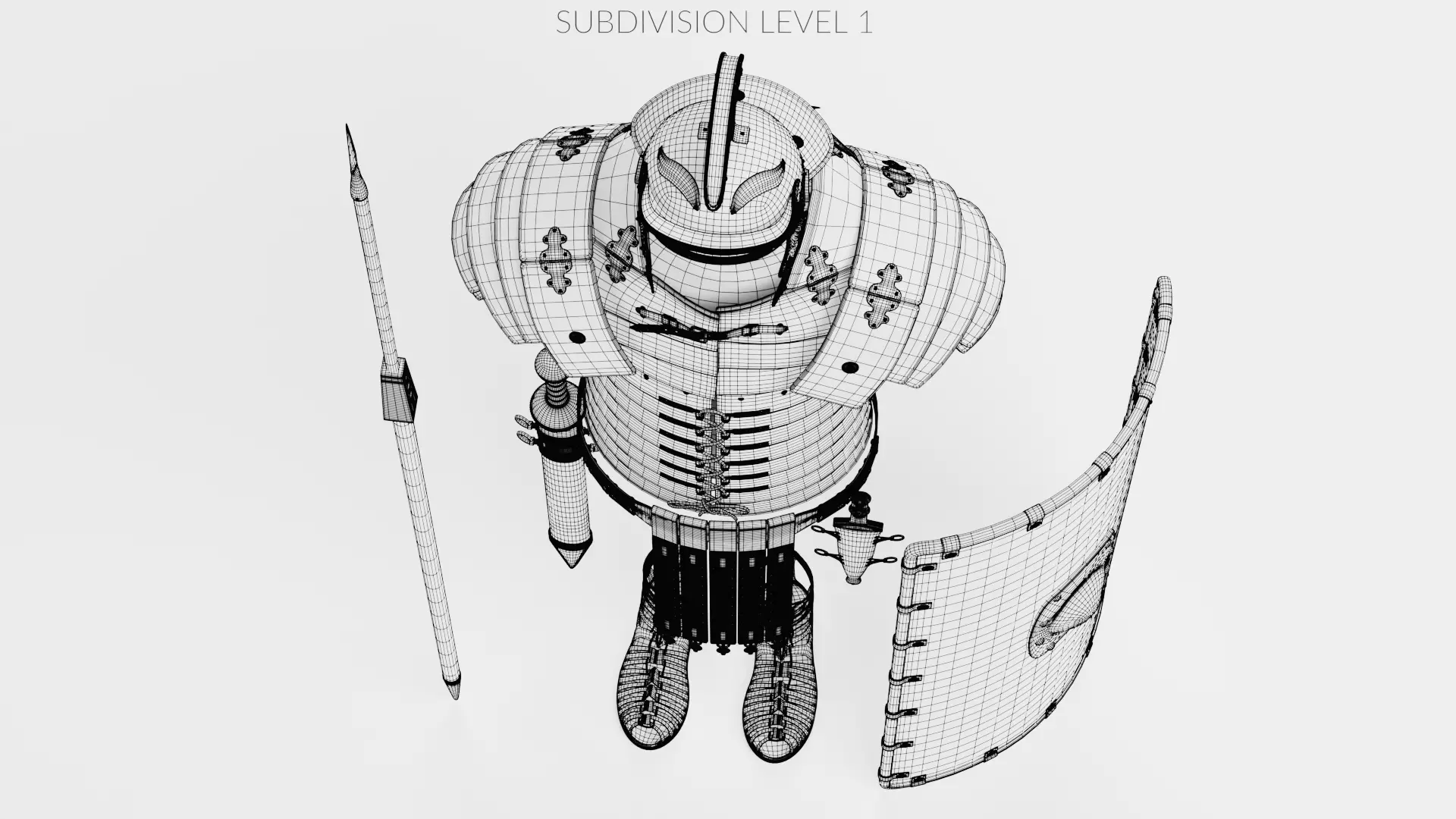 -Roman Armor- 3D model_40