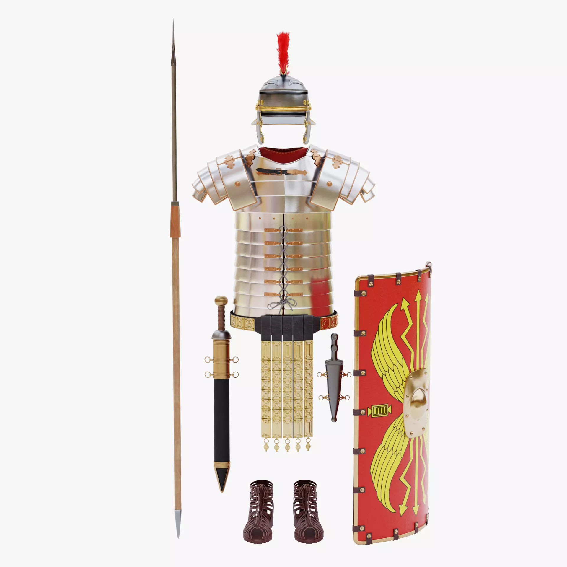 -Roman Armor- 3D model_41