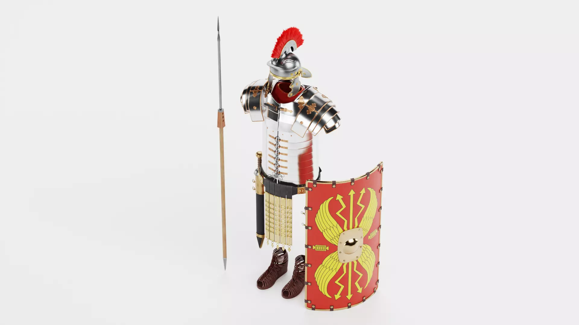 -Roman Armor- 3D model_5