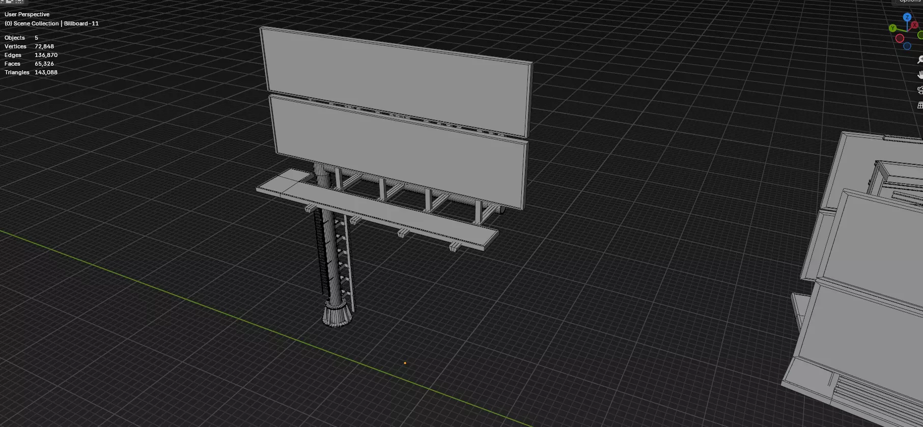 Buildings -Billboards -Turrets-465 Assets Combo Pack -Untextured Low-poly 3D model_27