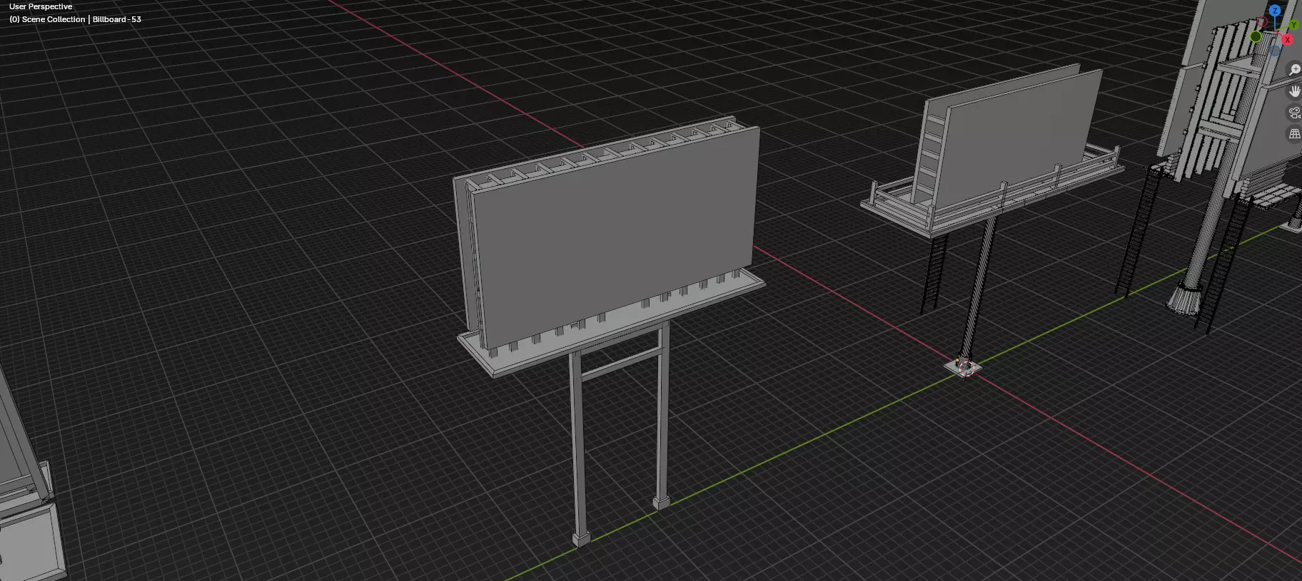 Buildings -Billboards -Turrets-465 Assets Combo Pack -Untextured Low-poly 3D model_68