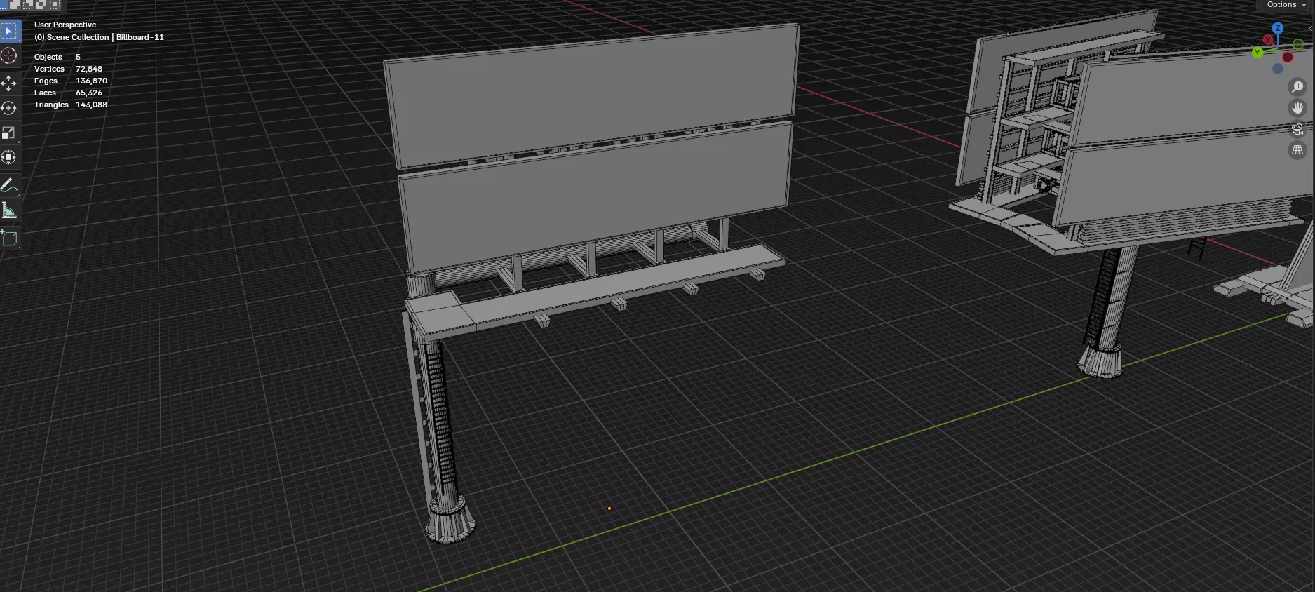 Buildings -Billboards -Turrets-465 Assets Combo Pack -Untextured Low-poly 3D model_59