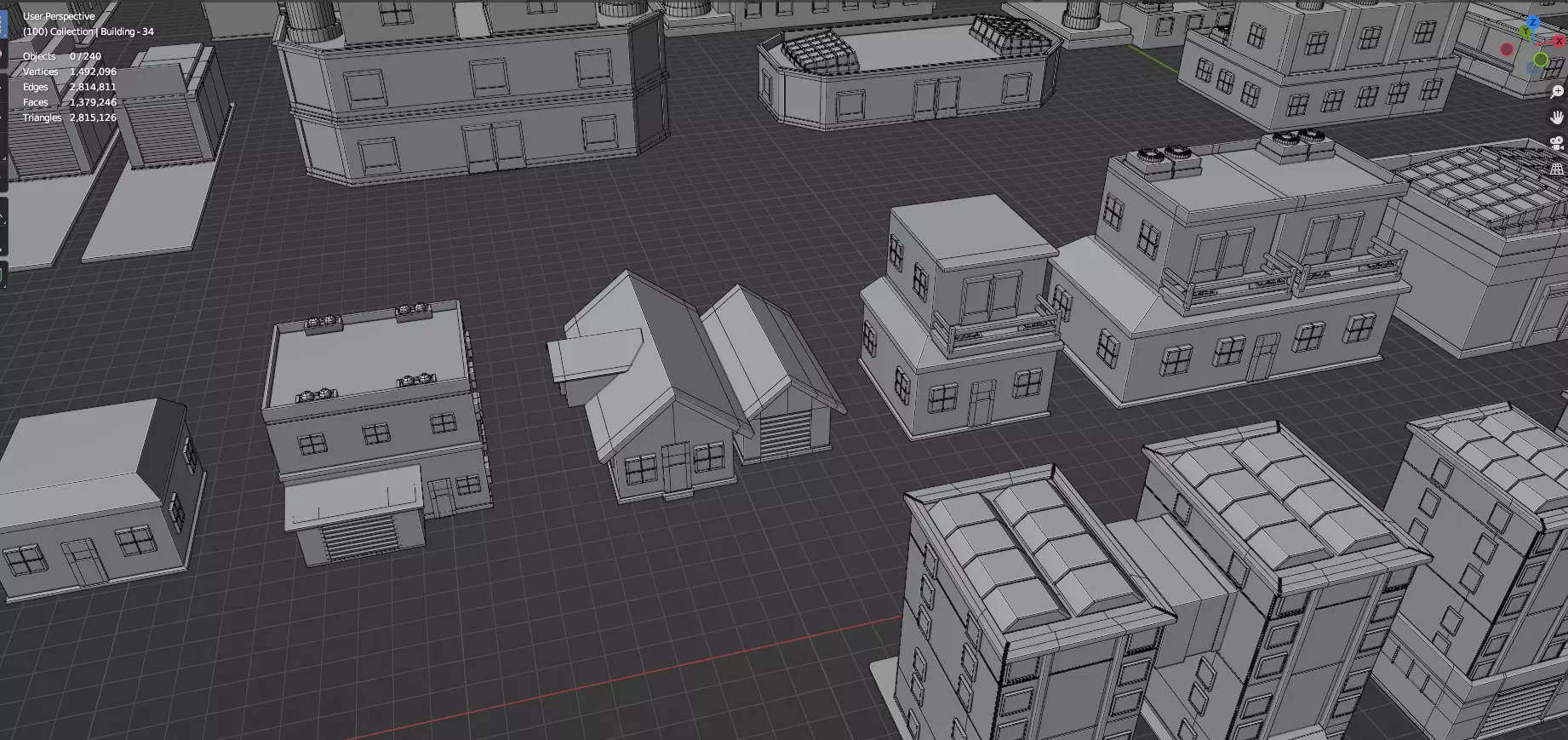 Buildings -Billboards -Turrets-465 Assets Combo Pack -Untextured Low-poly 3D model_54