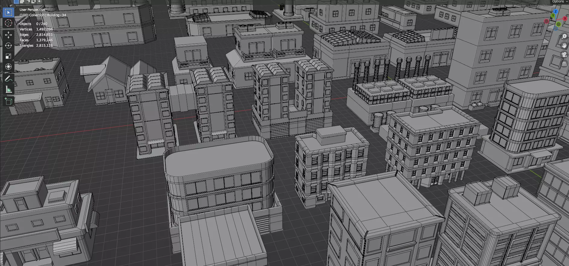 Buildings -Billboards -Turrets-465 Assets Combo Pack -Untextured Low-poly 3D model_41