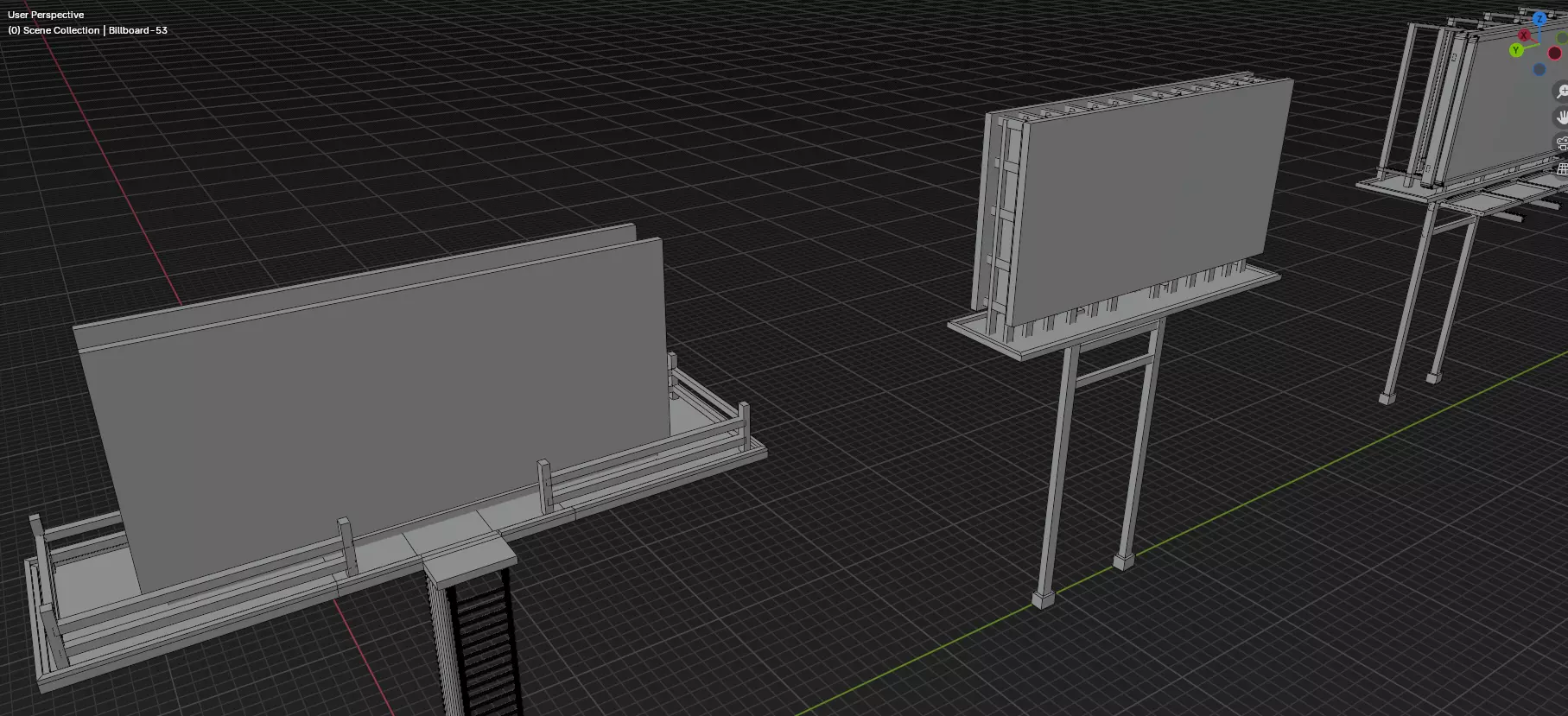 Buildings -Billboards -Turrets-465 Assets Combo Pack -Untextured Low-poly 3D model_64