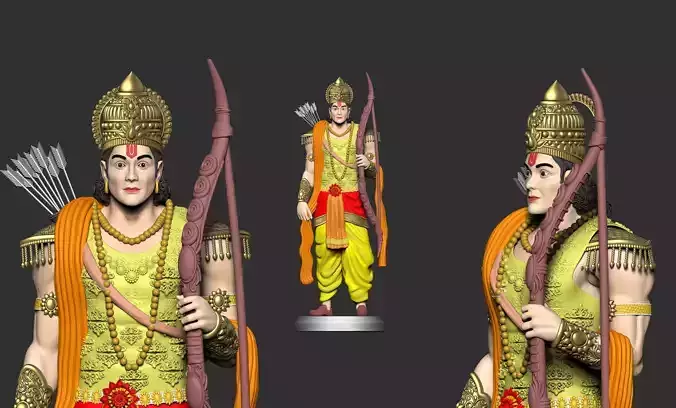 Shri Ram God 3d model