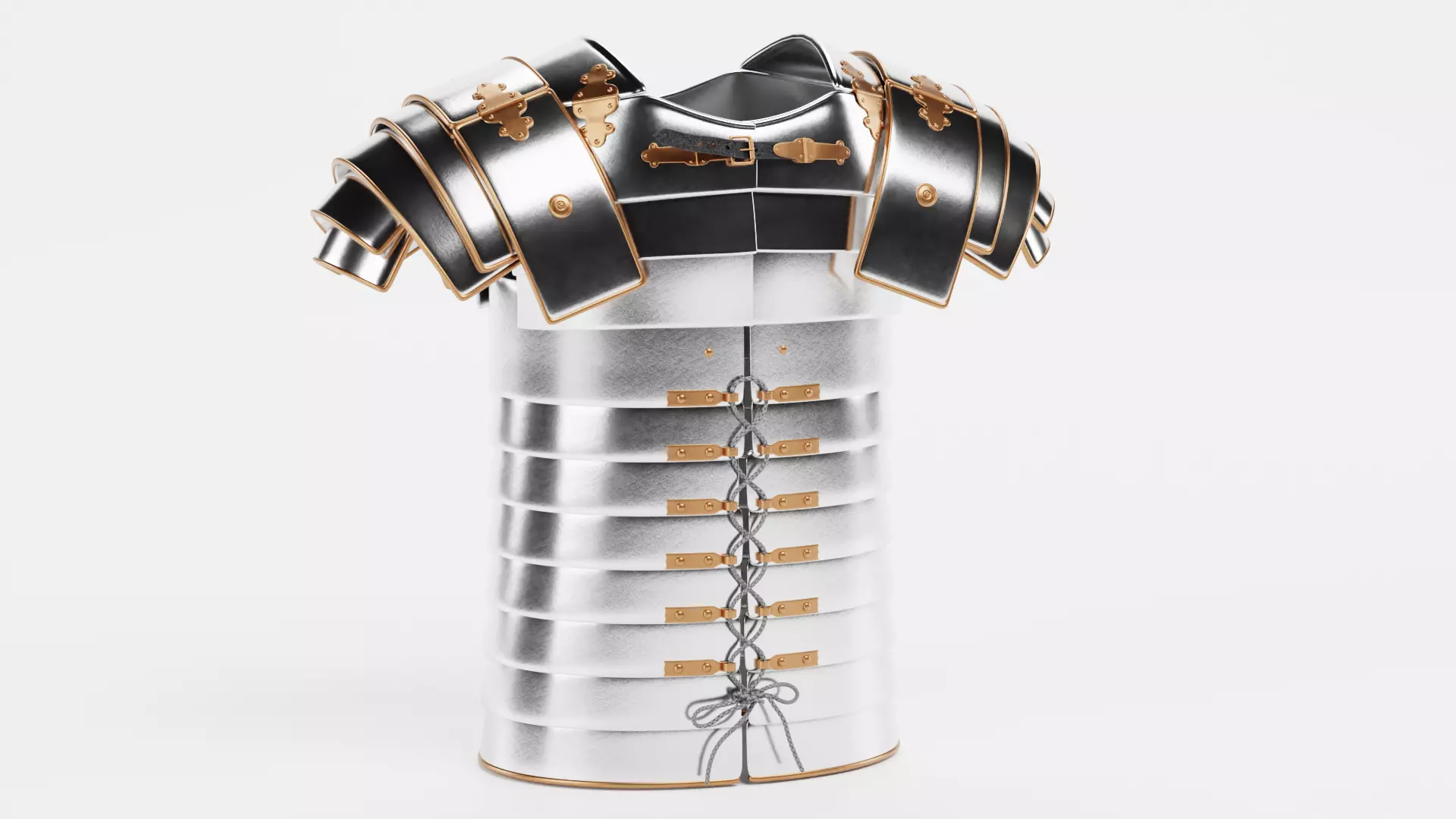 Lorica Segmentata - Roman Armor Equipment 3D model_5