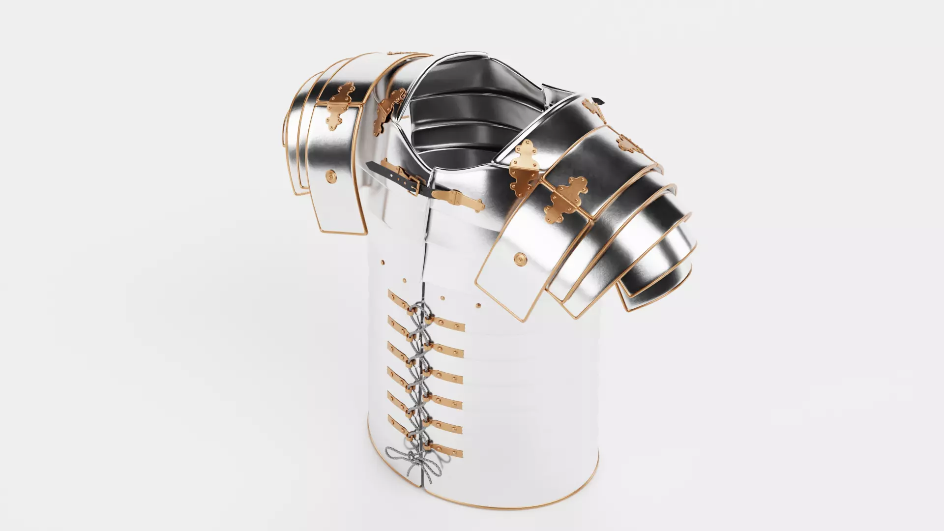 Lorica Segmentata - Roman Armor Equipment 3D model_6