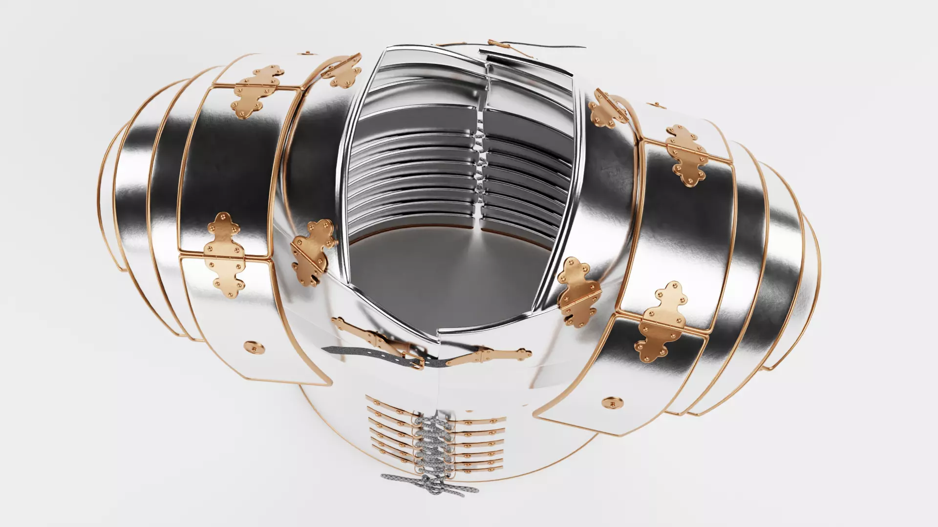 Lorica Segmentata - Roman Armor Equipment 3D model_7