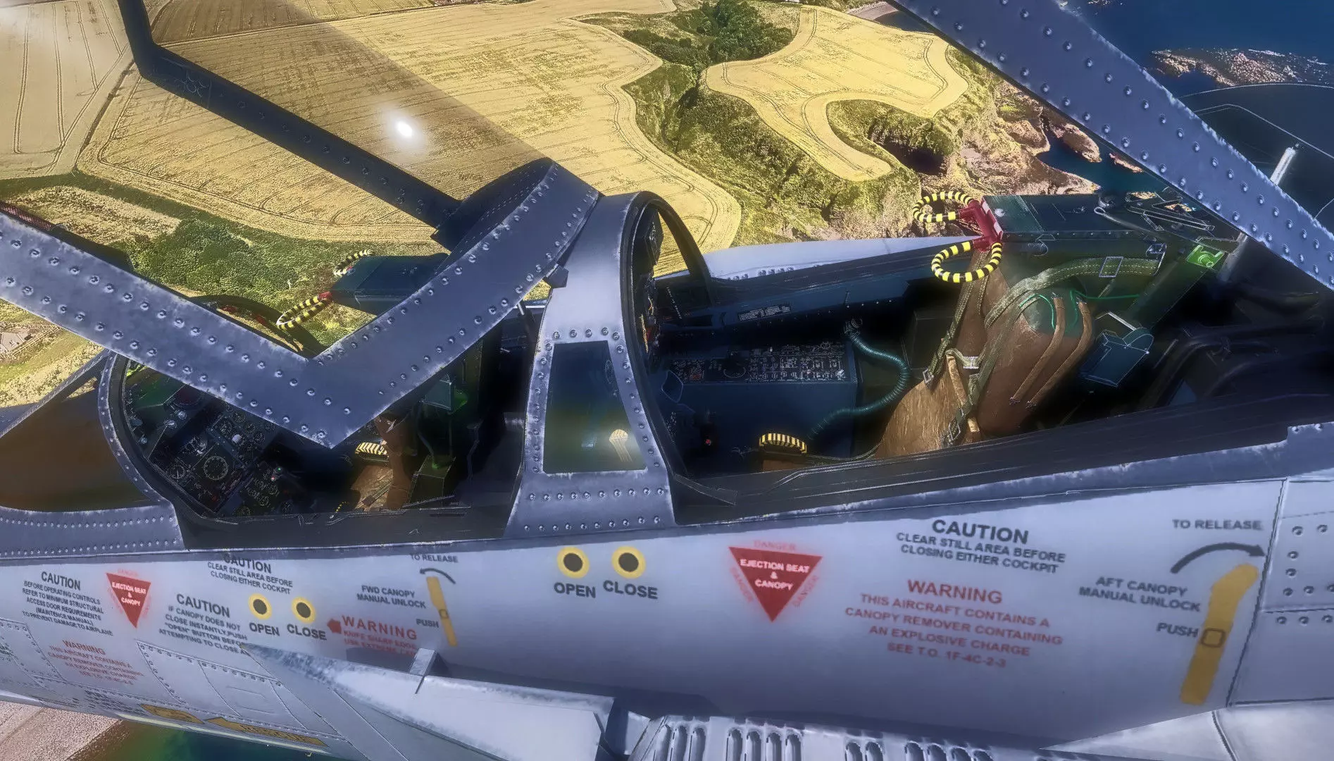 F4 Phantom 2  Grey-with Cockpit-Fully Rigged-High Resolution Low-poly 3D model_17