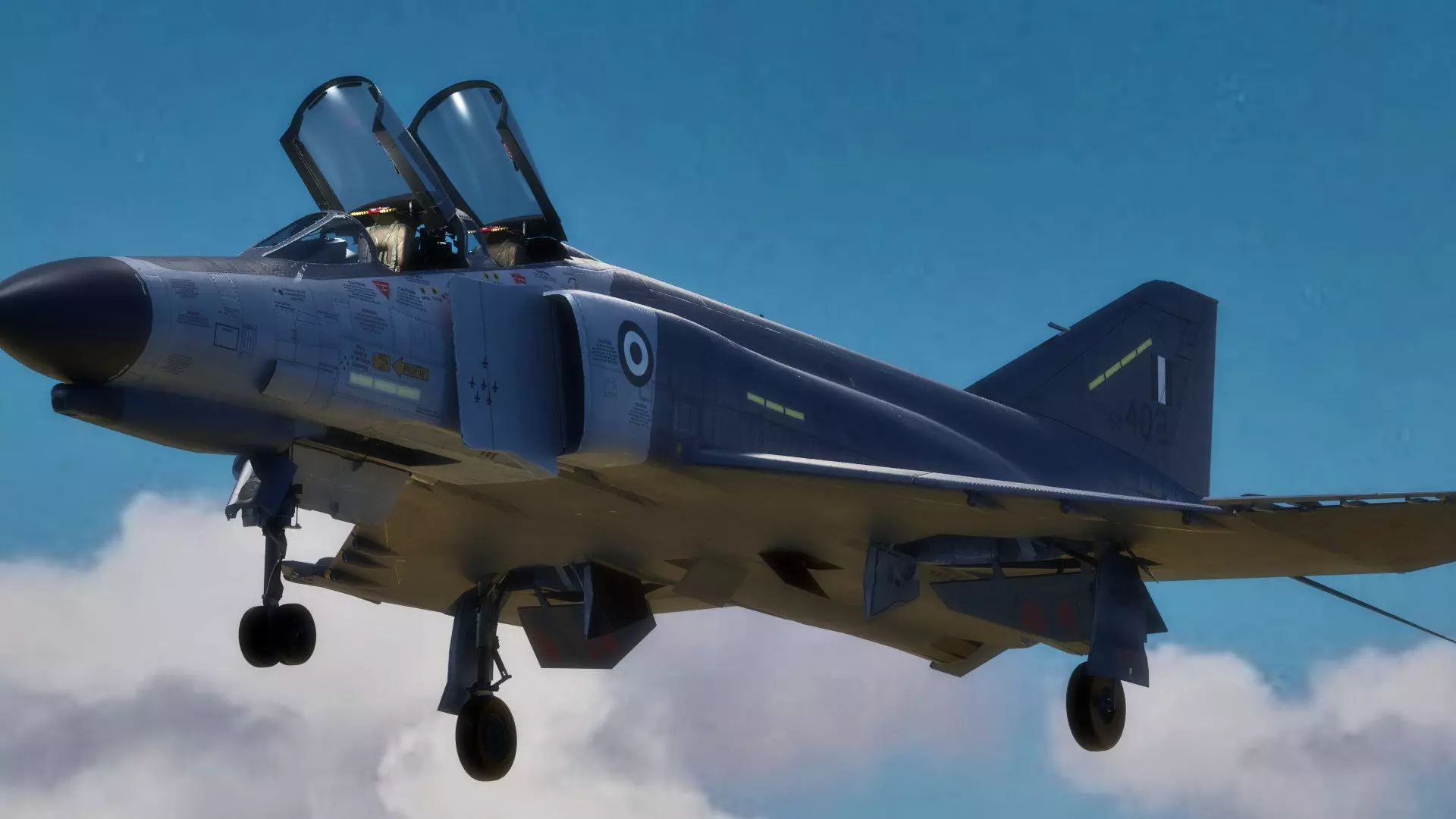 F4 Phantom 2  Grey-with Cockpit-Fully Rigged-High Resolution Low-poly 3D model_8