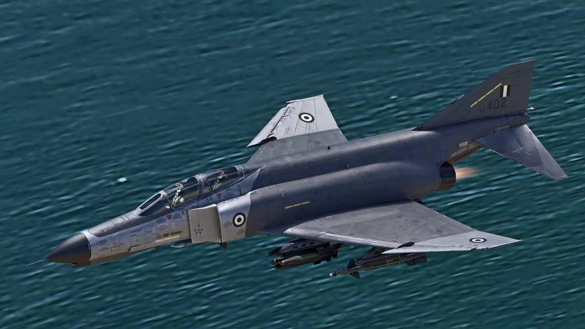 F4 Phantom 2  Grey-with Cockpit-Fully Rigged-High Resolution Low-poly 3D model_13