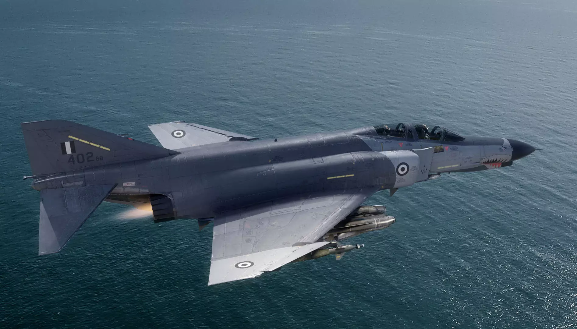 F4 Phantom 2  Grey-with Cockpit-Fully Rigged-High Resolution Low-poly 3D model_7