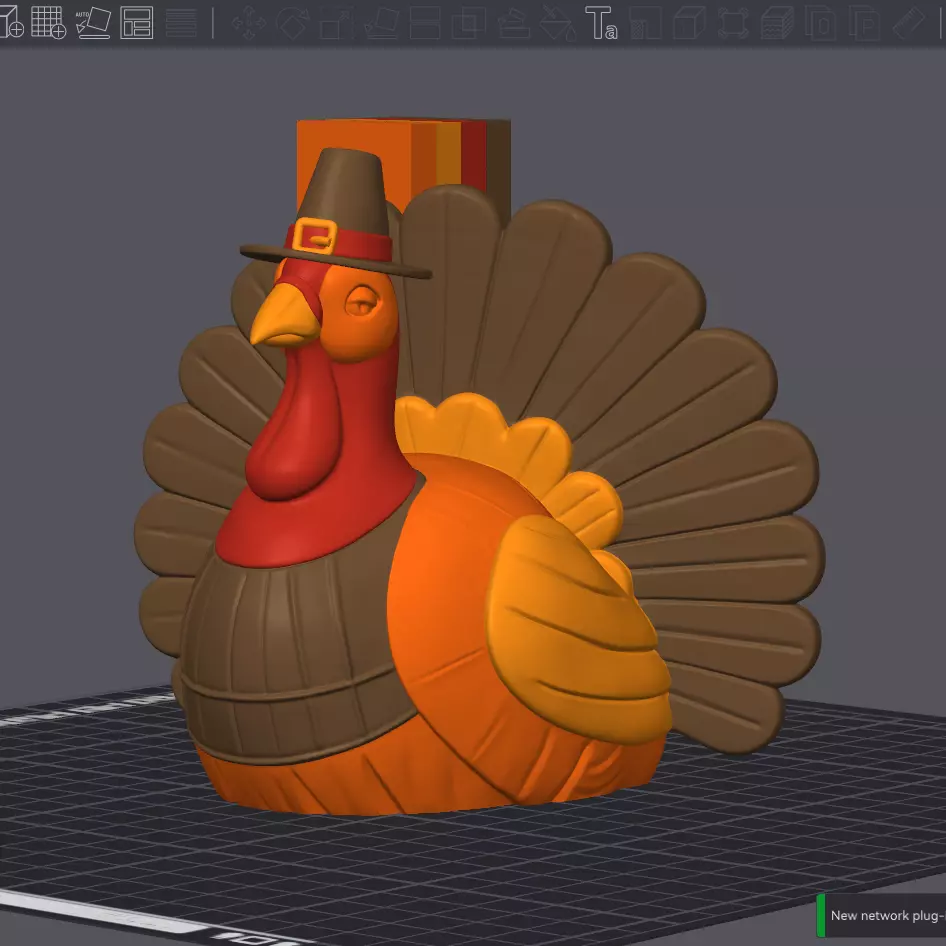 Turkey Statue -Thanksgiving Holiday Decor 3D print model