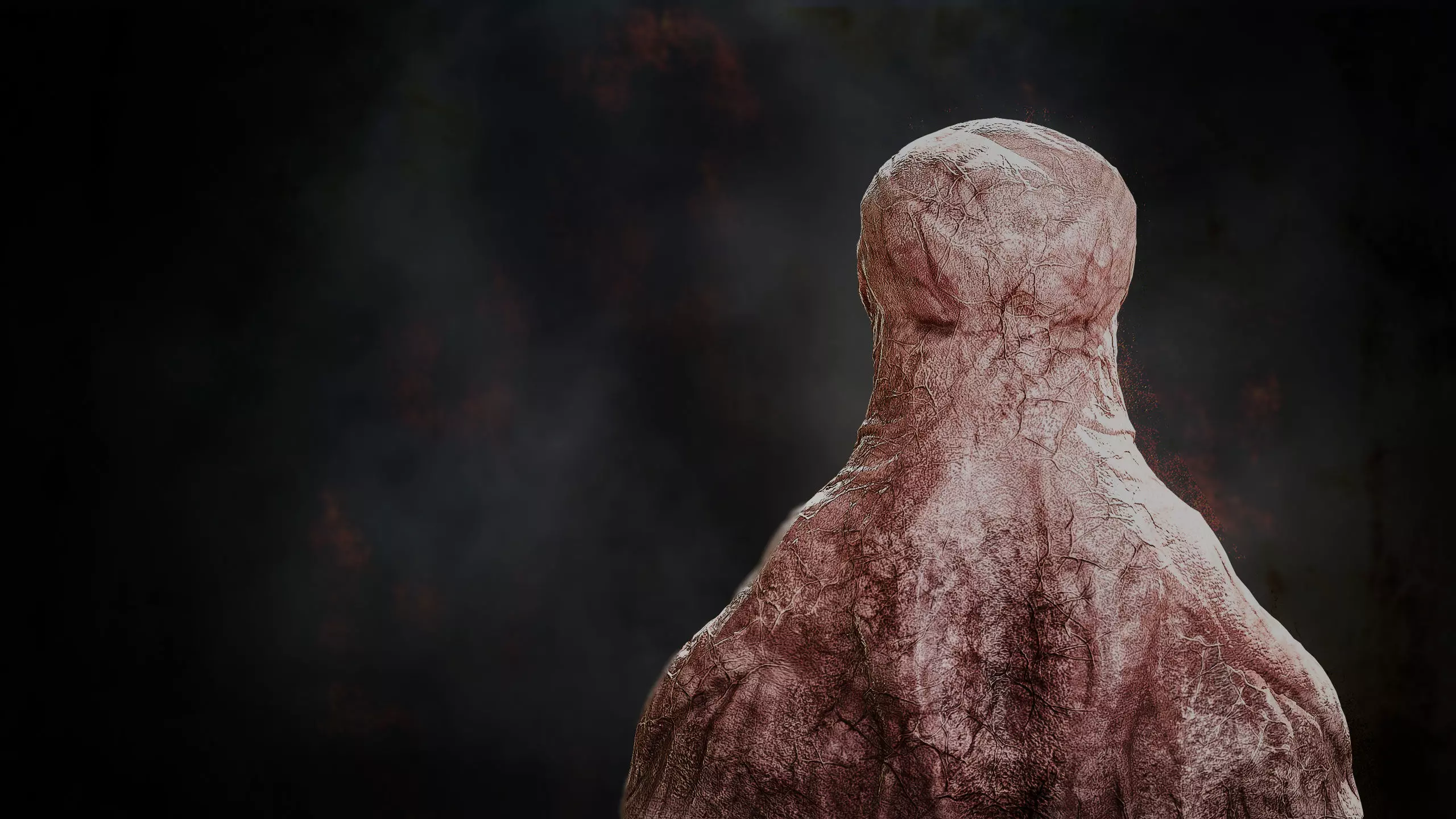 Reptile Bust Sketch 3D model_3